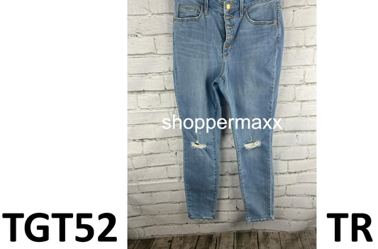 Women's High-Rise Skinny Jeans - Universal Thread, Light Wash, Size 8/29R