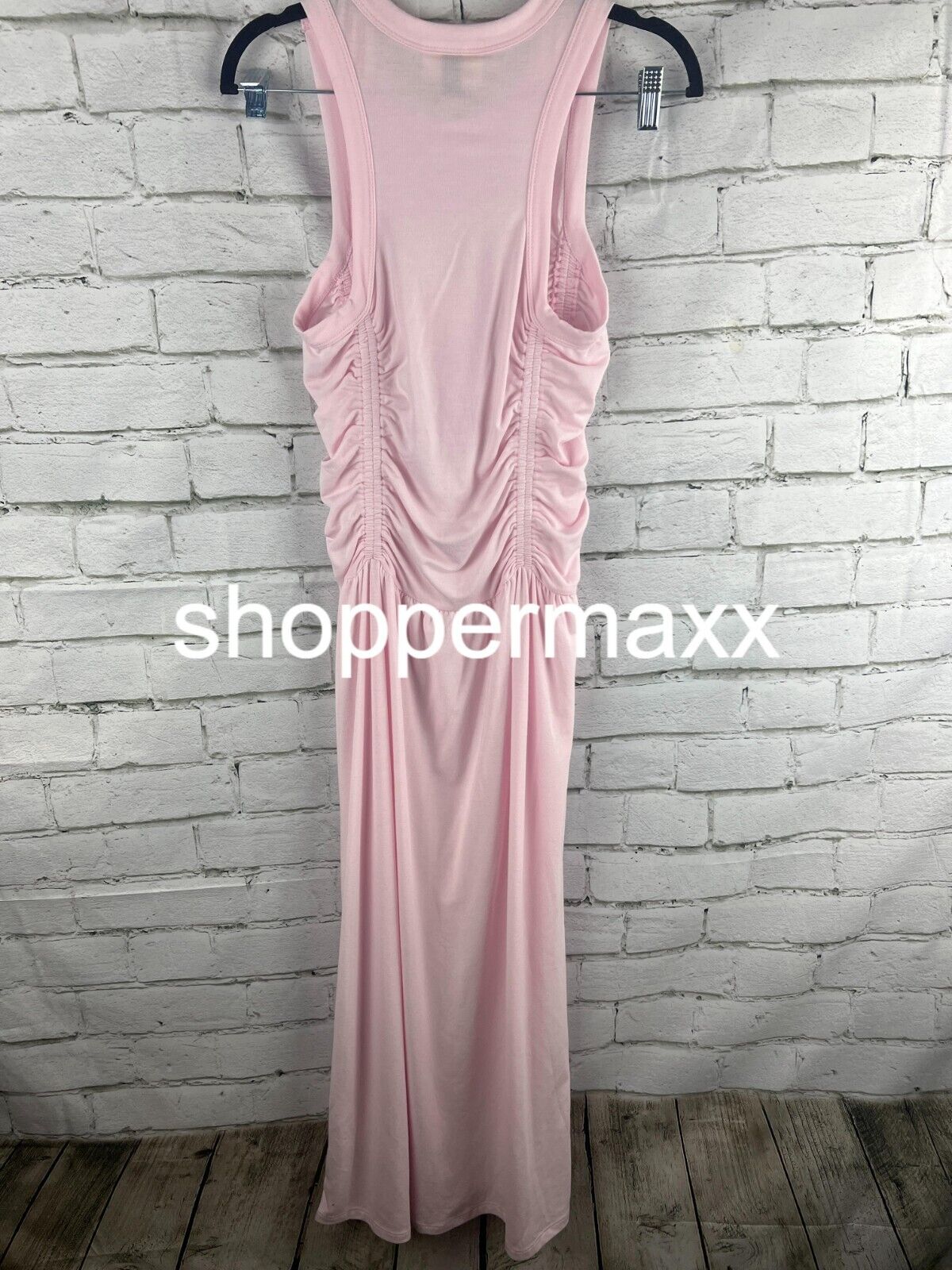 Women's Knit Midi Ruched Dress - Universal Thread, Pink, Size Small