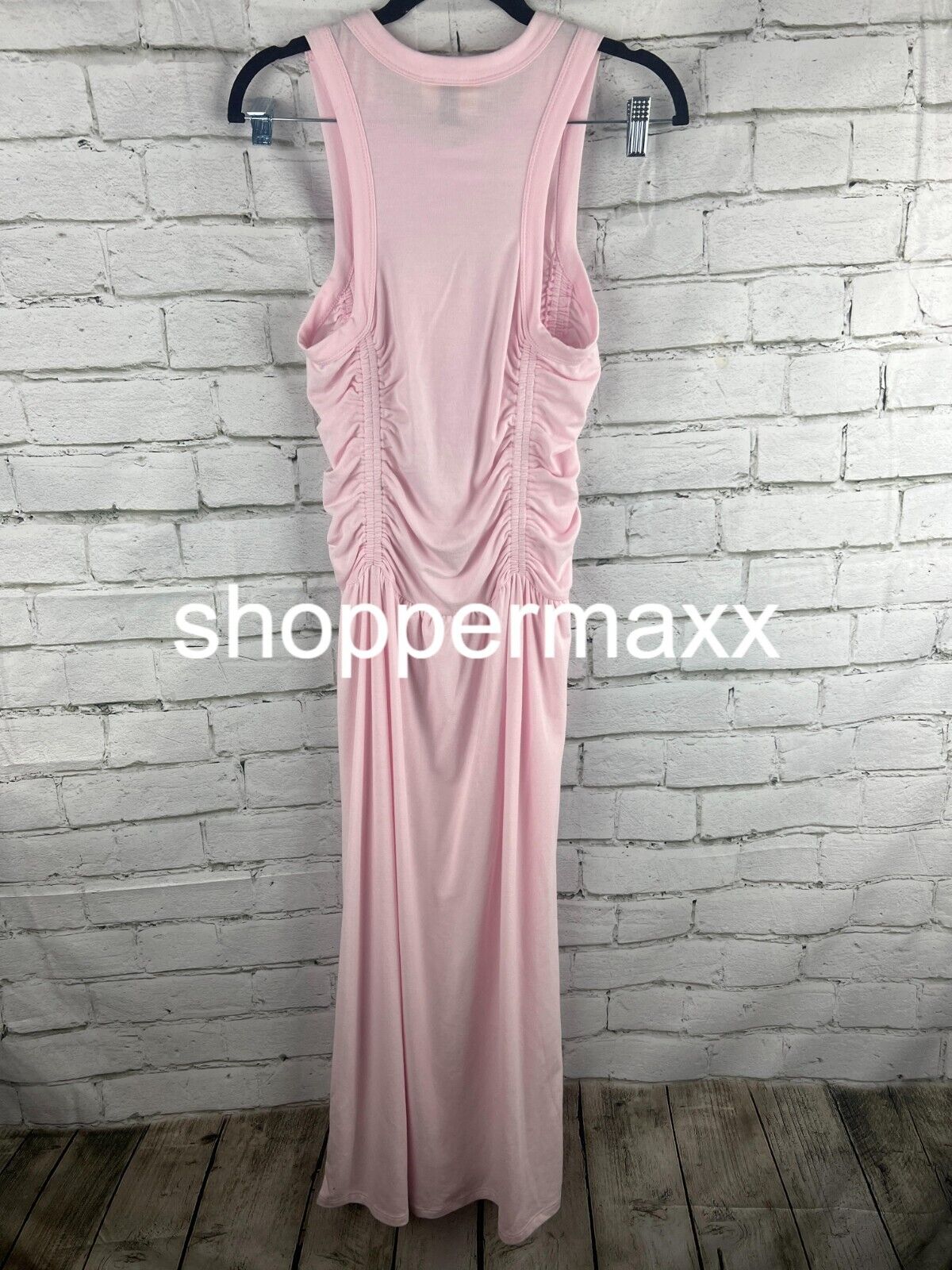 Women's Knit Midi Ruched Dress - Universal Thread, Pink, Size Small
