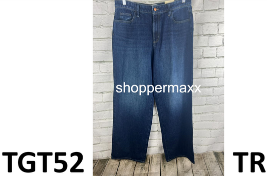 Women's High-Rise Wide Leg Jeans - Universal Thread, Dark Wash, Size 12 Long