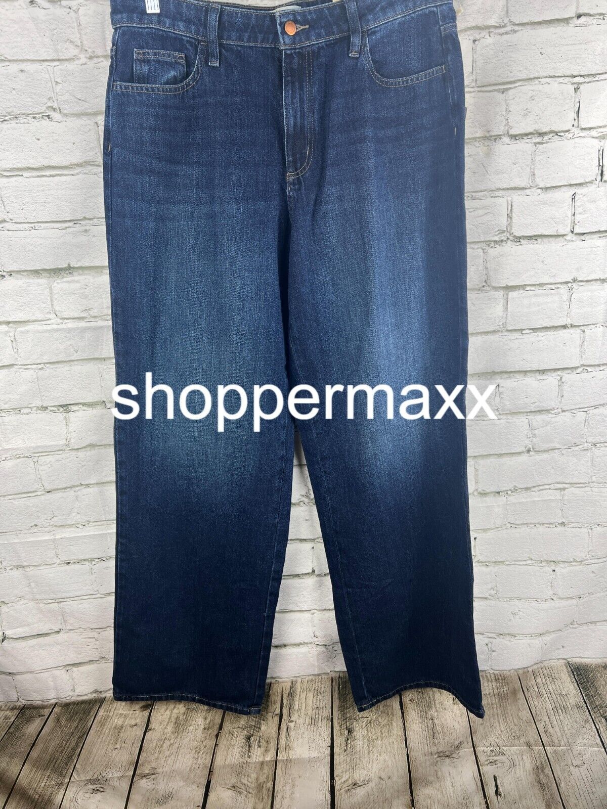 Women's High-Rise Wide Leg Jeans - Universal Thread, Dark Wash, Size 12 Long