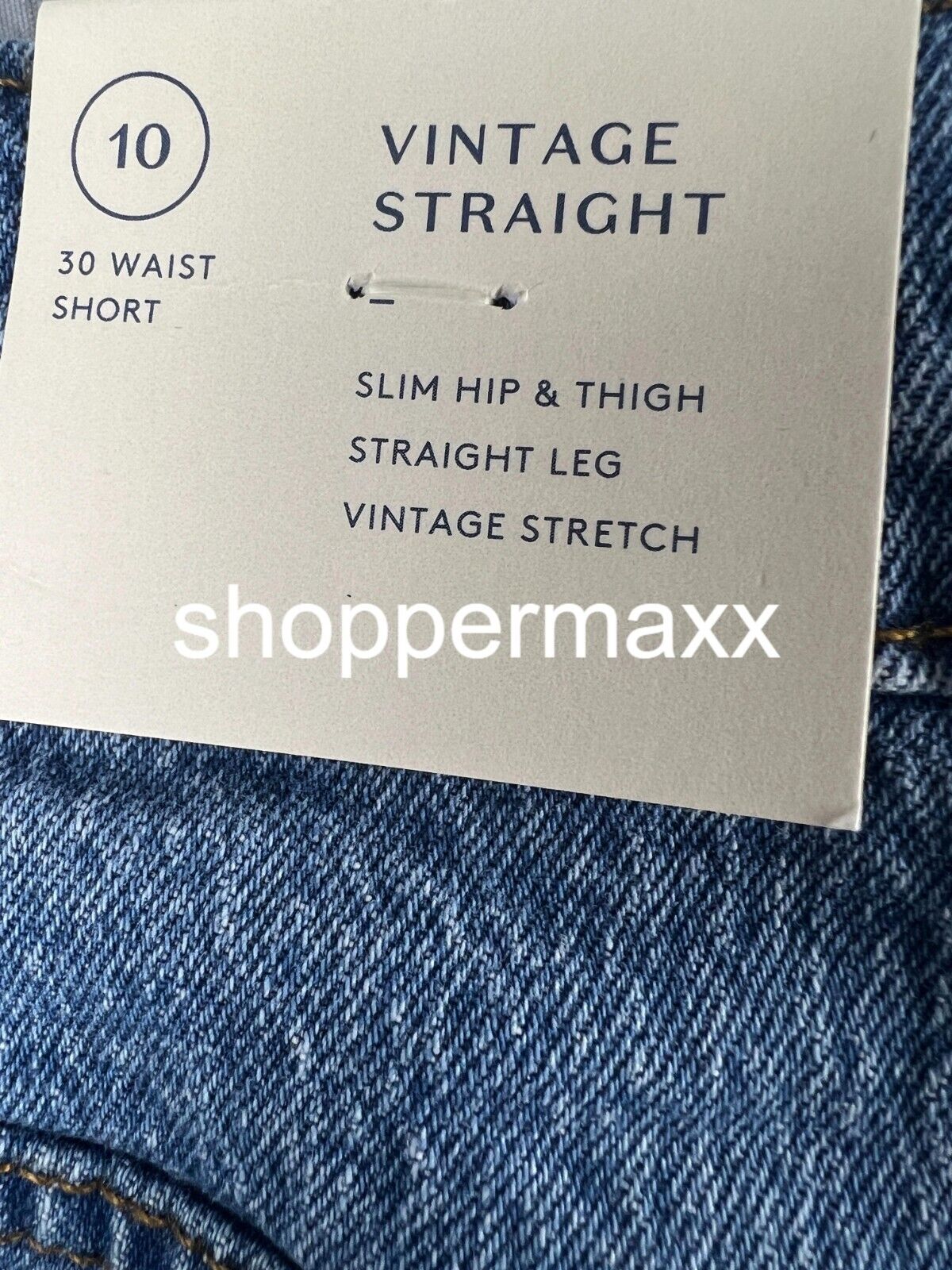 WOMEN SUPER-HIGH RISE VINTAGE STRAIGHT JEANS-UNIVERSAL THREAD MEDIUM WASH 10/30S