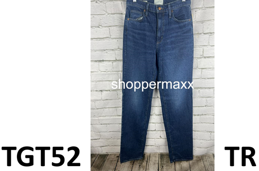 WOMEN'S HIGH-RISE 90'S STRAIGHT JEANS - UNIVERSAL THREAD DARK WASH 10 SHORT