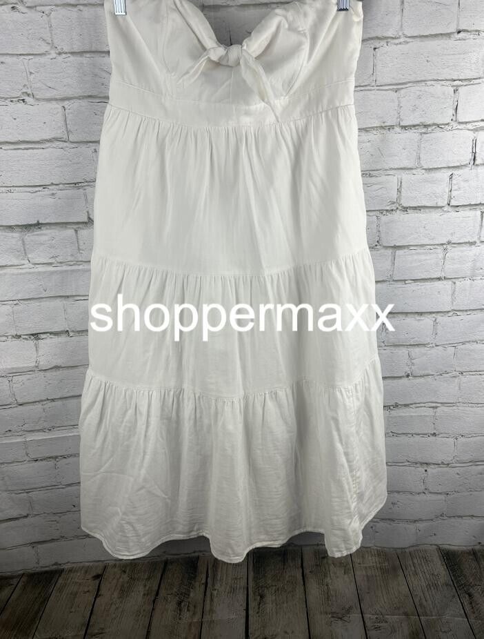 Women's Strapless Sundress - Universal Thread, White, Large