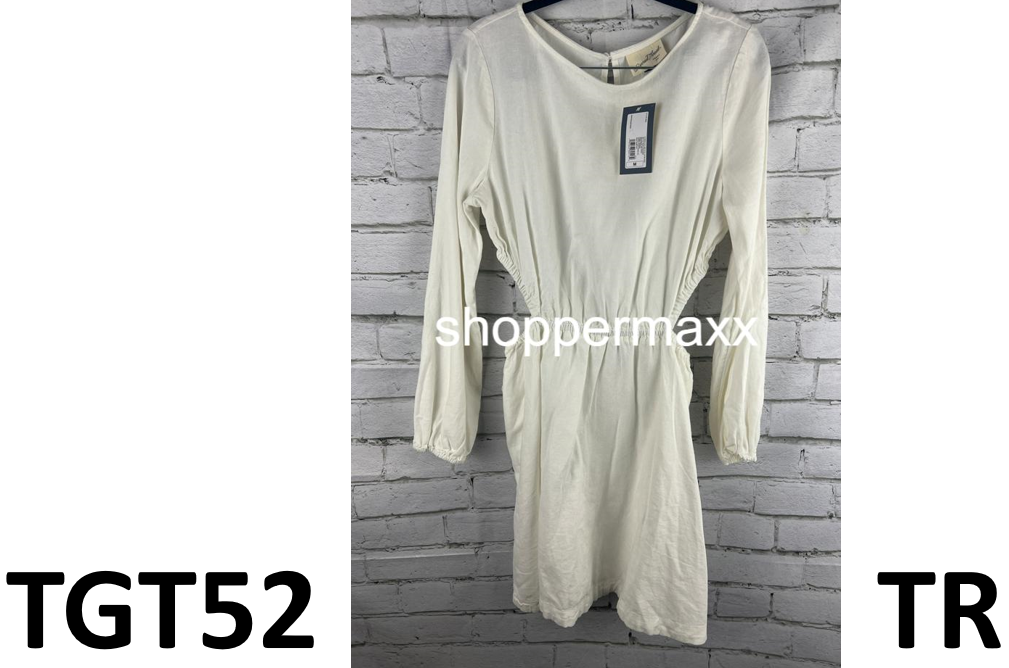 Women's Balloon Long Sleeve Mini A-Line Dress - Universal Thread, White, Medium