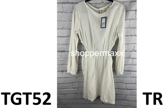 Women's Balloon Long Sleeve Mini A-Line Dress - Universal Thread, White, Medium