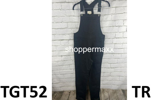 Women's 90's Slim Denim Overalls - Universal Thread, Black, Size 6