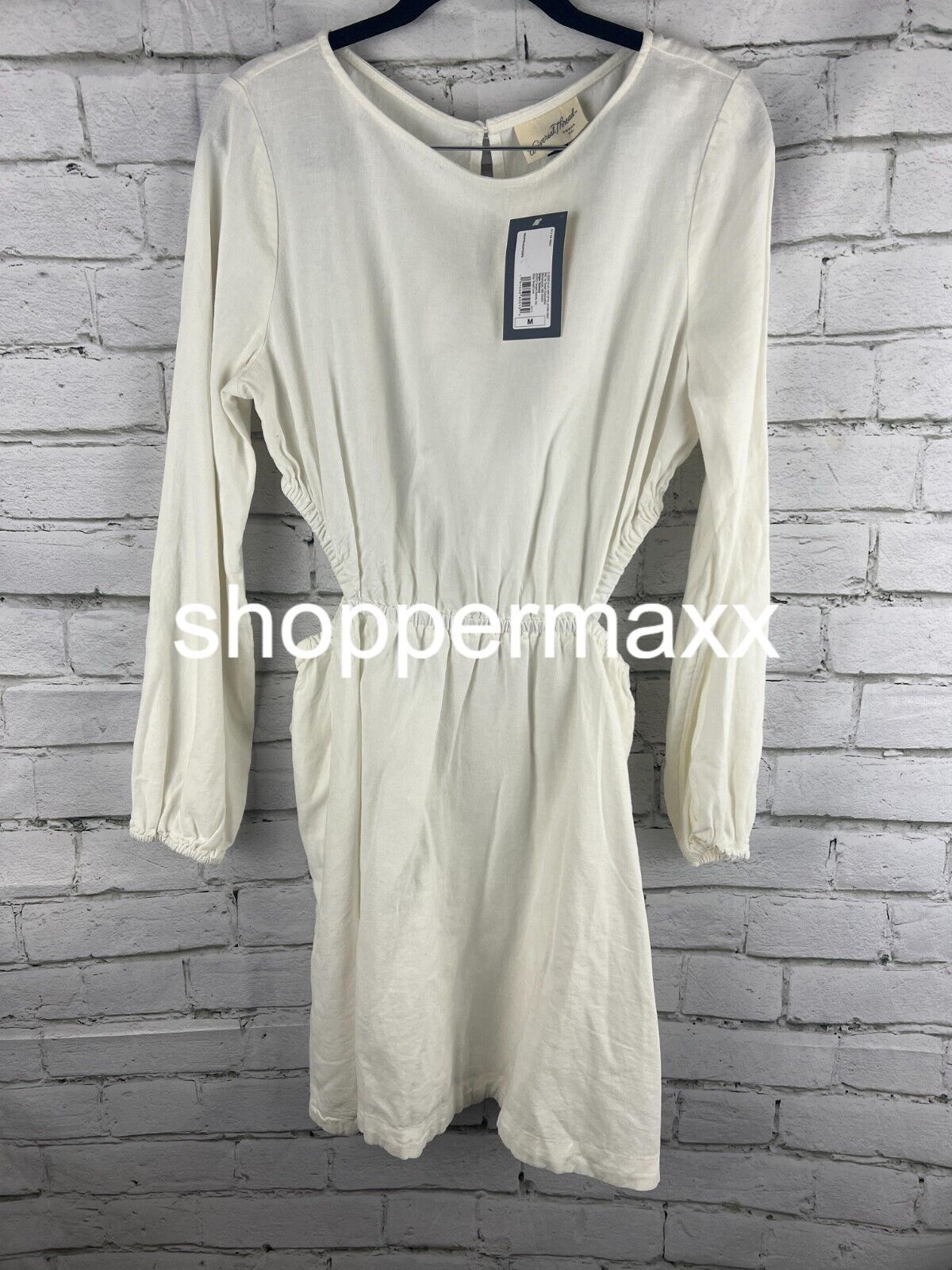Women's Balloon Long Sleeve Mini A-Line Dress - Universal Thread, White, Medium