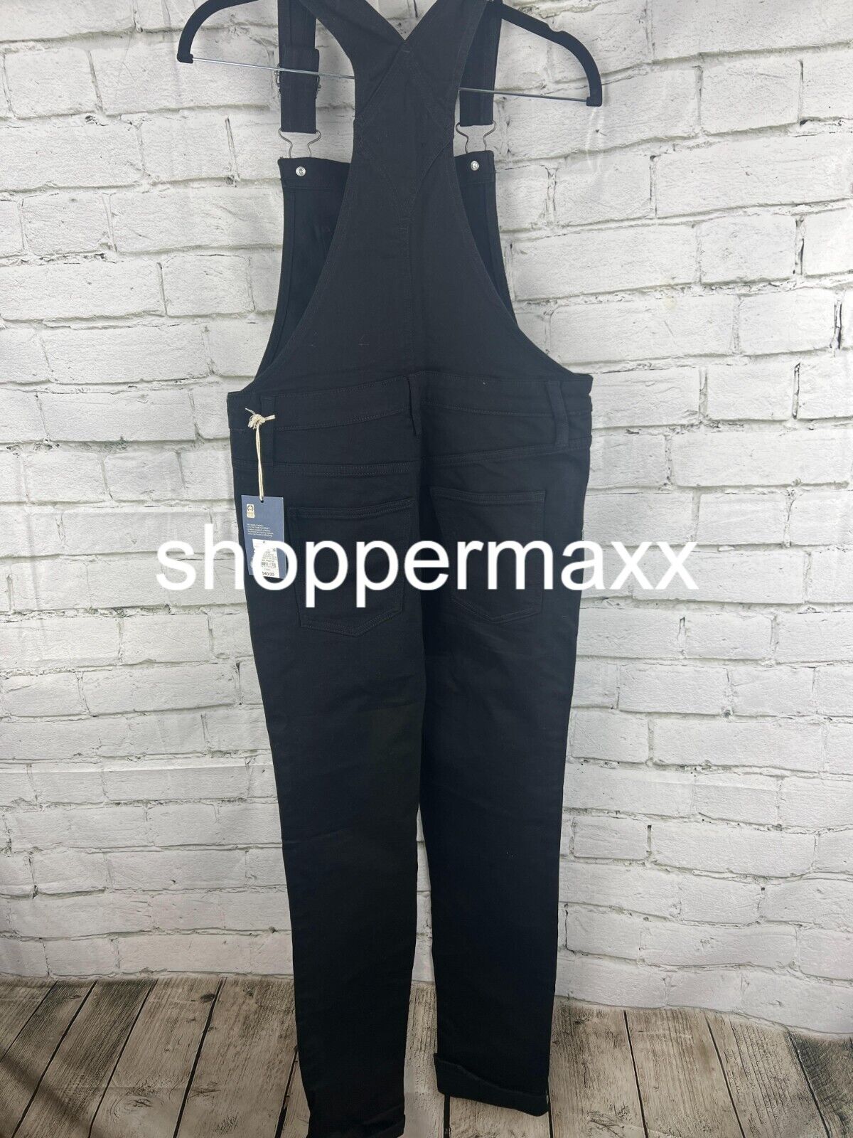 Women's 90's Slim Denim Overalls - Universal Thread, Black, Size 6