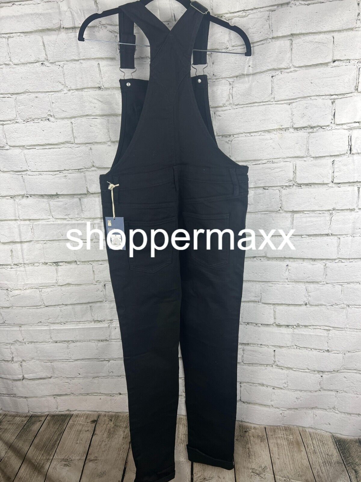 Women's 90's Slim Denim Overalls - Universal Thread, Black, Size 6