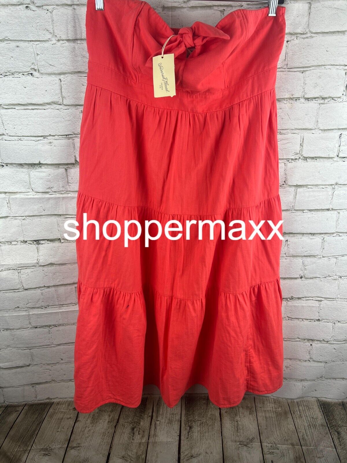 Women's Strapless Dress - Universal Thread, Red, Size X-Large