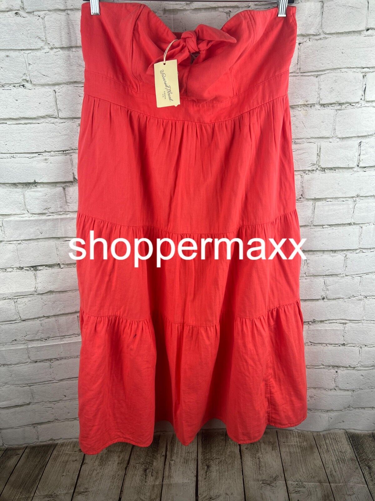 Women's Strapless Dress - Universal Thread, Red, Size X-Large