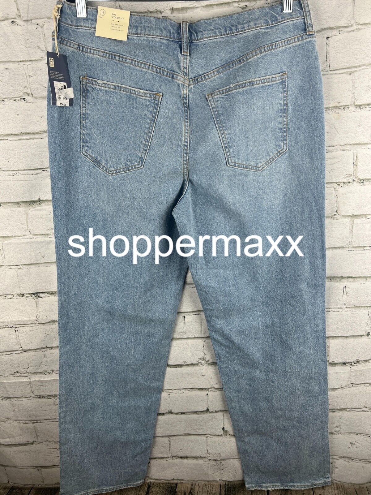 Women High-Rise Embellished 90's Straight Jeans- Universal Thread Light Wash, 16