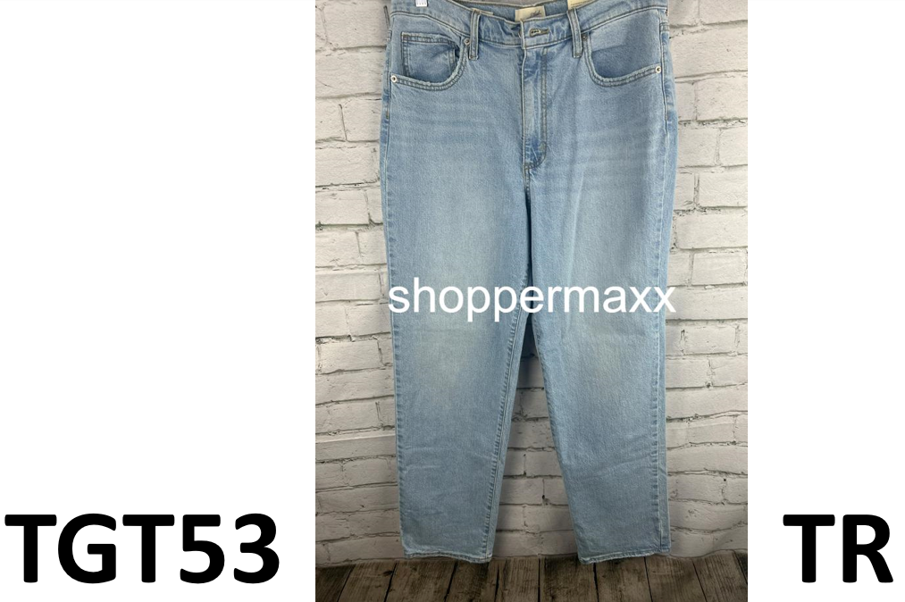 Women's High-Rise 90's Straight Jeans - Universal Thread, Light Wash, 12