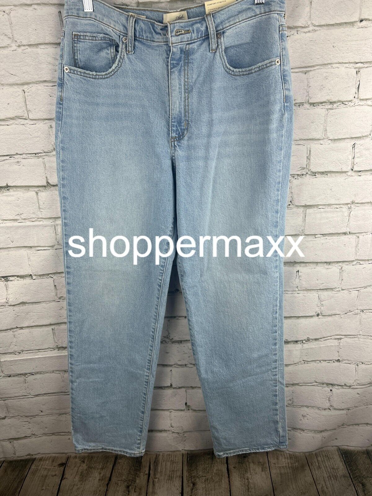 Women's High-Rise 90's Straight Jeans - Universal Thread, Light Wash, 12