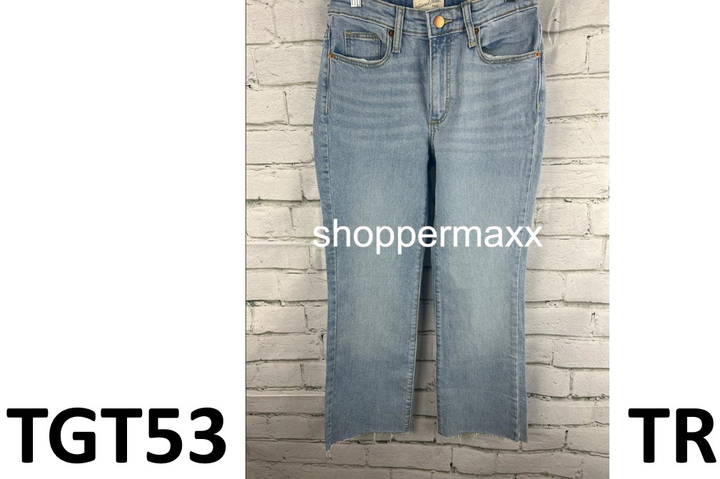 WOMEN'S HIGH-RISE BOOTCUT CROPPED JEANS - UNIVERSAL THREAD, LIGHT WASH, 00 SHORT
