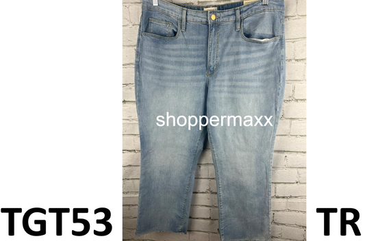 WOMEN'S HIGH-RISE BOOTCUT JEANS - UNIVERSAL THREAD, LIGHT WASH, 16