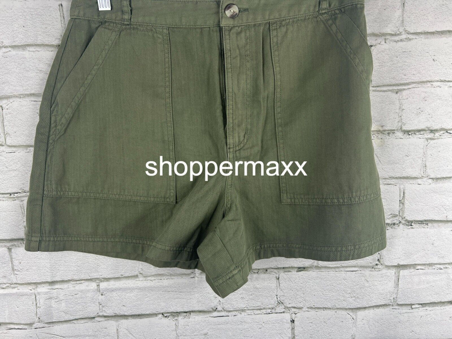 Women's High-Rise Utility Shorts - Universal Thread, Green, Size 8
