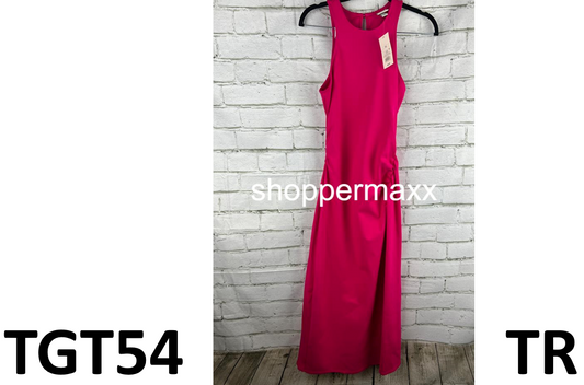 Women's Sleeveless Ponte Racerback Midi Dress - A New Day, Pink, X-Small