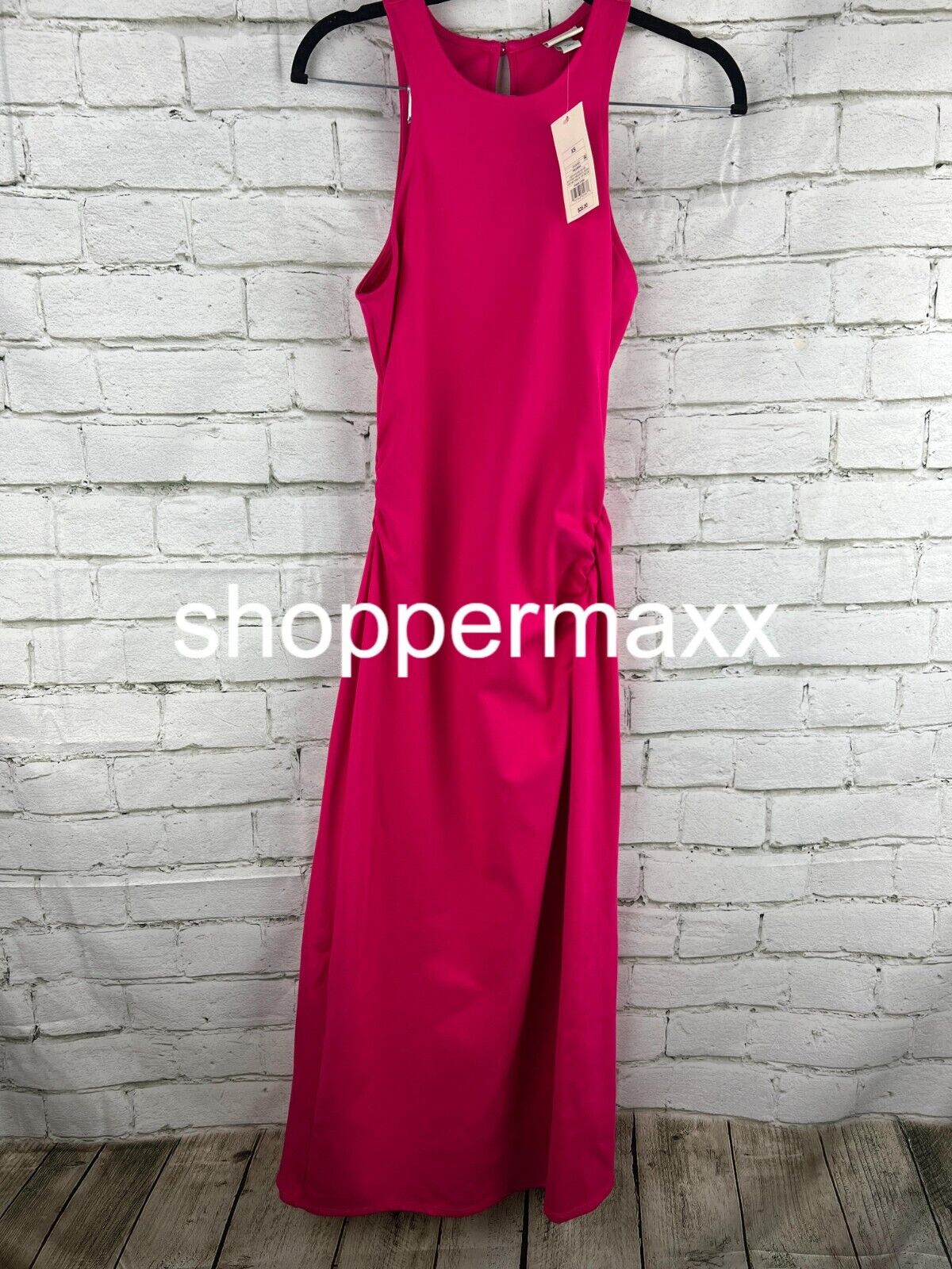 Women's Sleeveless Ponte Racerback Midi Dress - A New Day, Pink, X-Small