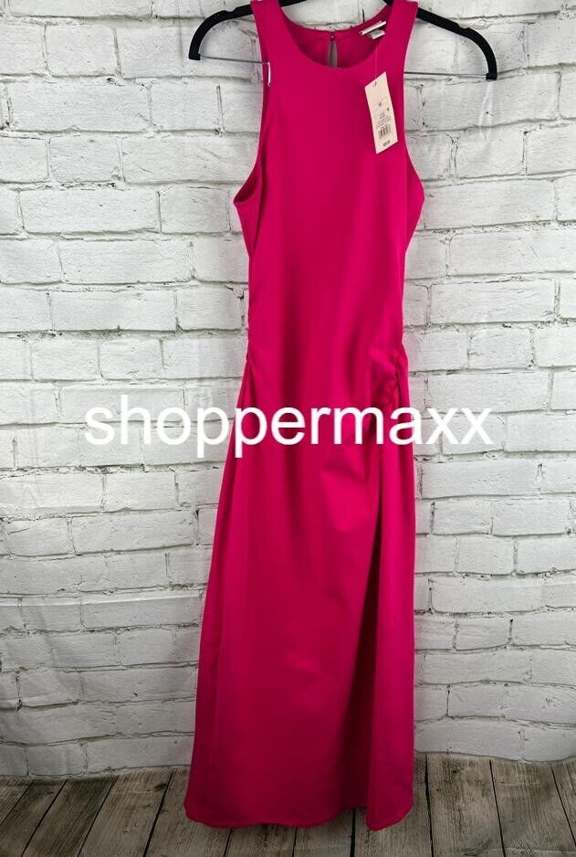 Women's Sleeveless Ponte Racerback Midi Dress - A New Day, Pink, X-Small