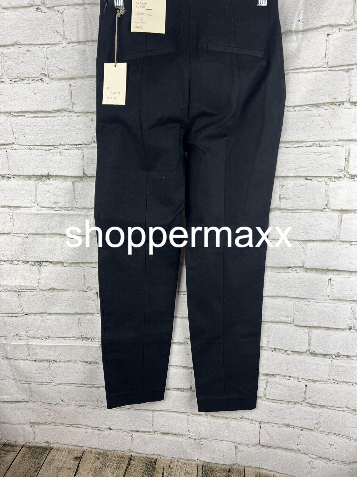 Women's High-Rise Skinny Ankle Pants - A New Day, Black, Size 2R