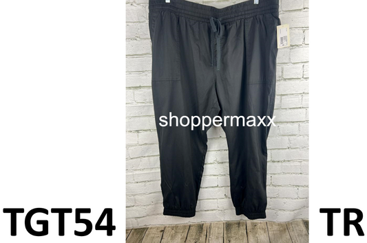 Women's High-Rise Modern Ankle Jogger Pants - A New Day, BLACK, Size 2X
