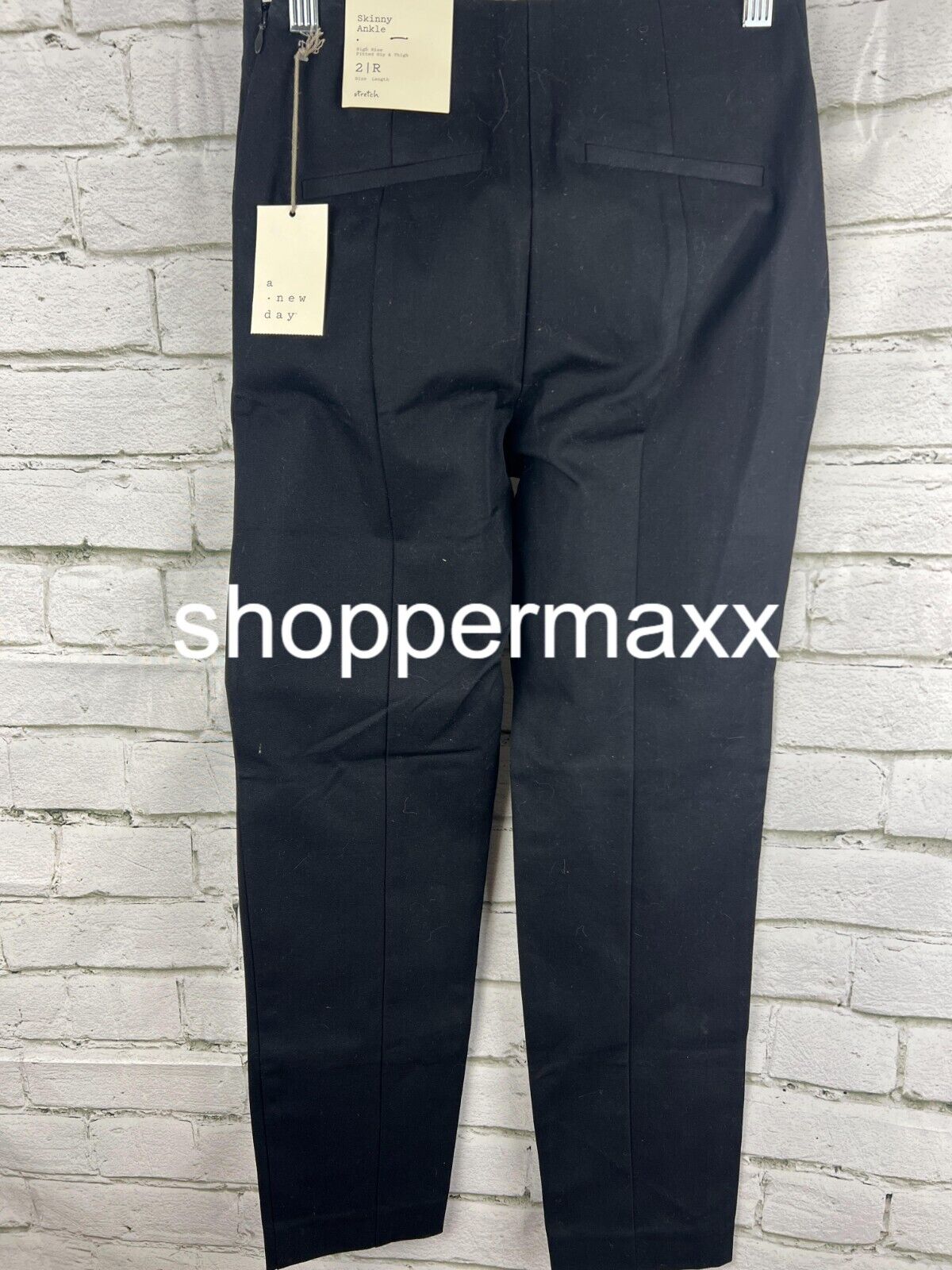 Women's High-Rise Skinny Ankle Pants - A New Day, Black, Size 2R