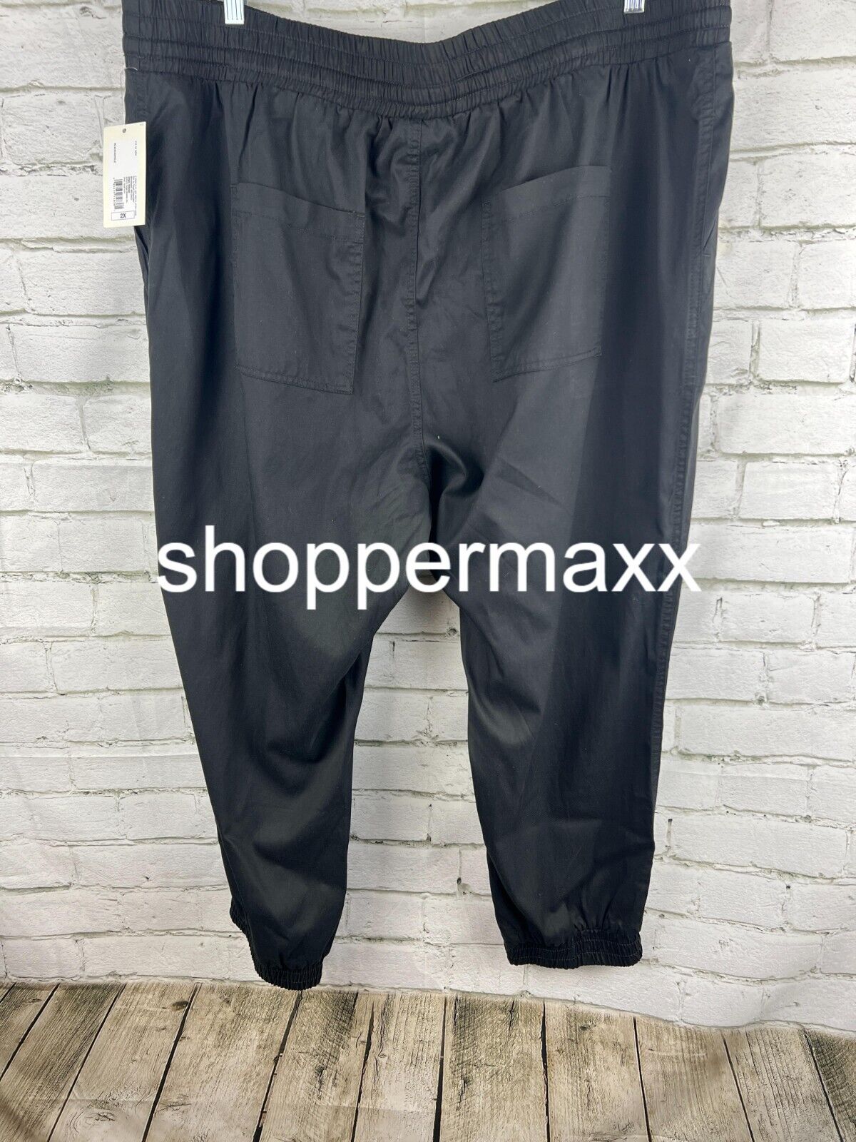 Women's High-Rise Modern Ankle Jogger Pants - A New Day, BLACK, Size 2X
