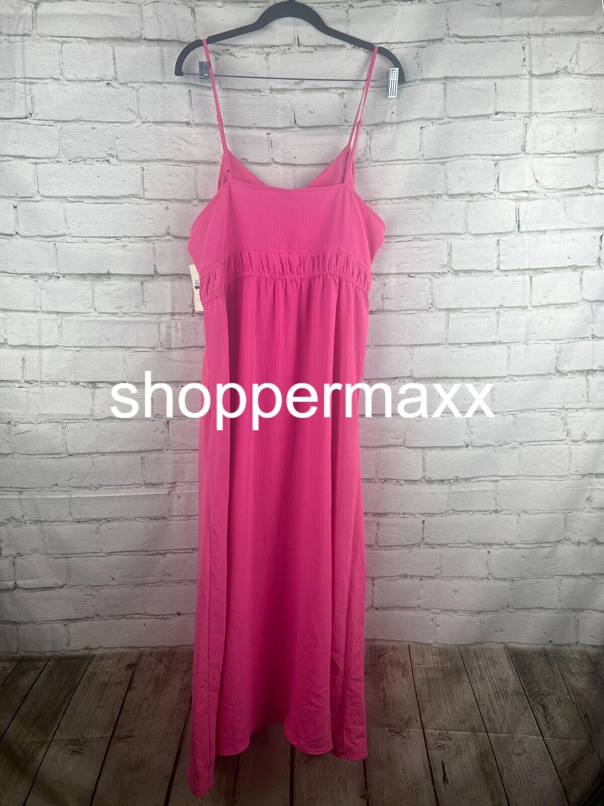 A New Day Women's Spaghetti Strap Dress, PINK, Size X-Large