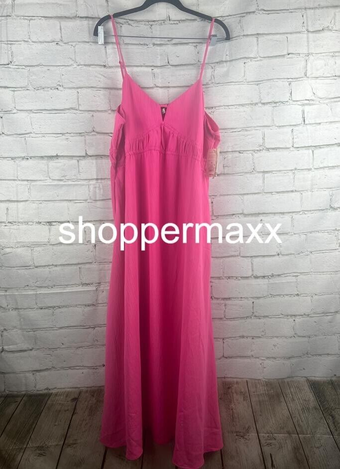 A New Day Women's Spaghetti Strap Dress, PINK, Size X-Large