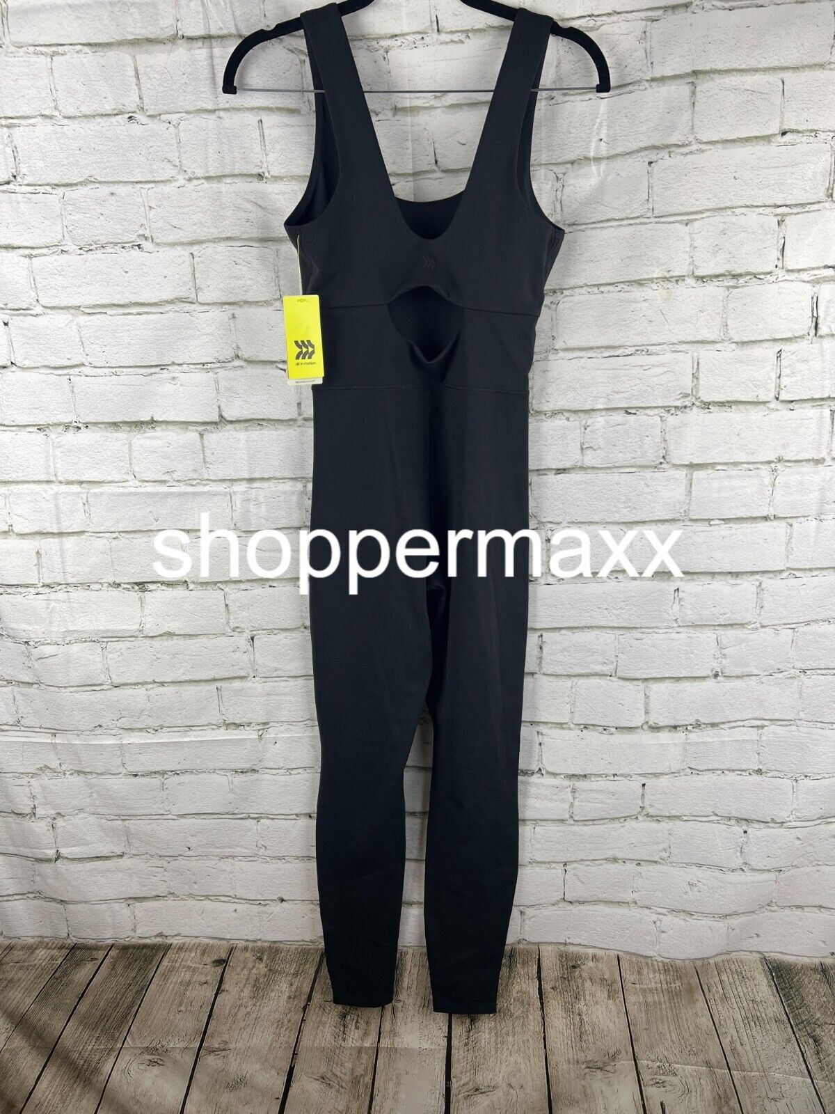 Women's Brushed Sculpt Scoop Neck Bodysuit - All in Motion, Black, X-Small