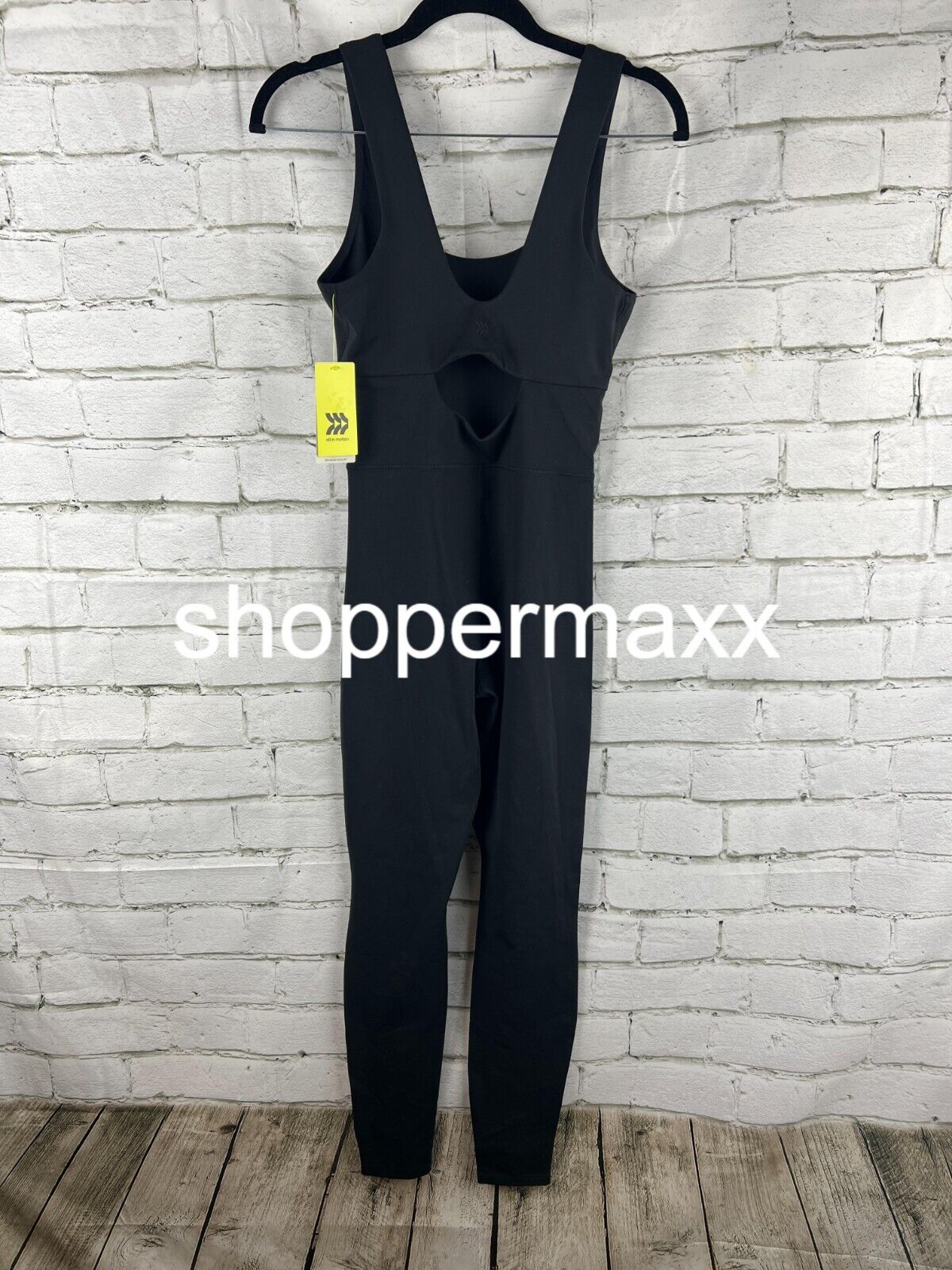 Women's Brushed Sculpt Scoop Neck Bodysuit - All in Motion, Black, X-Small
