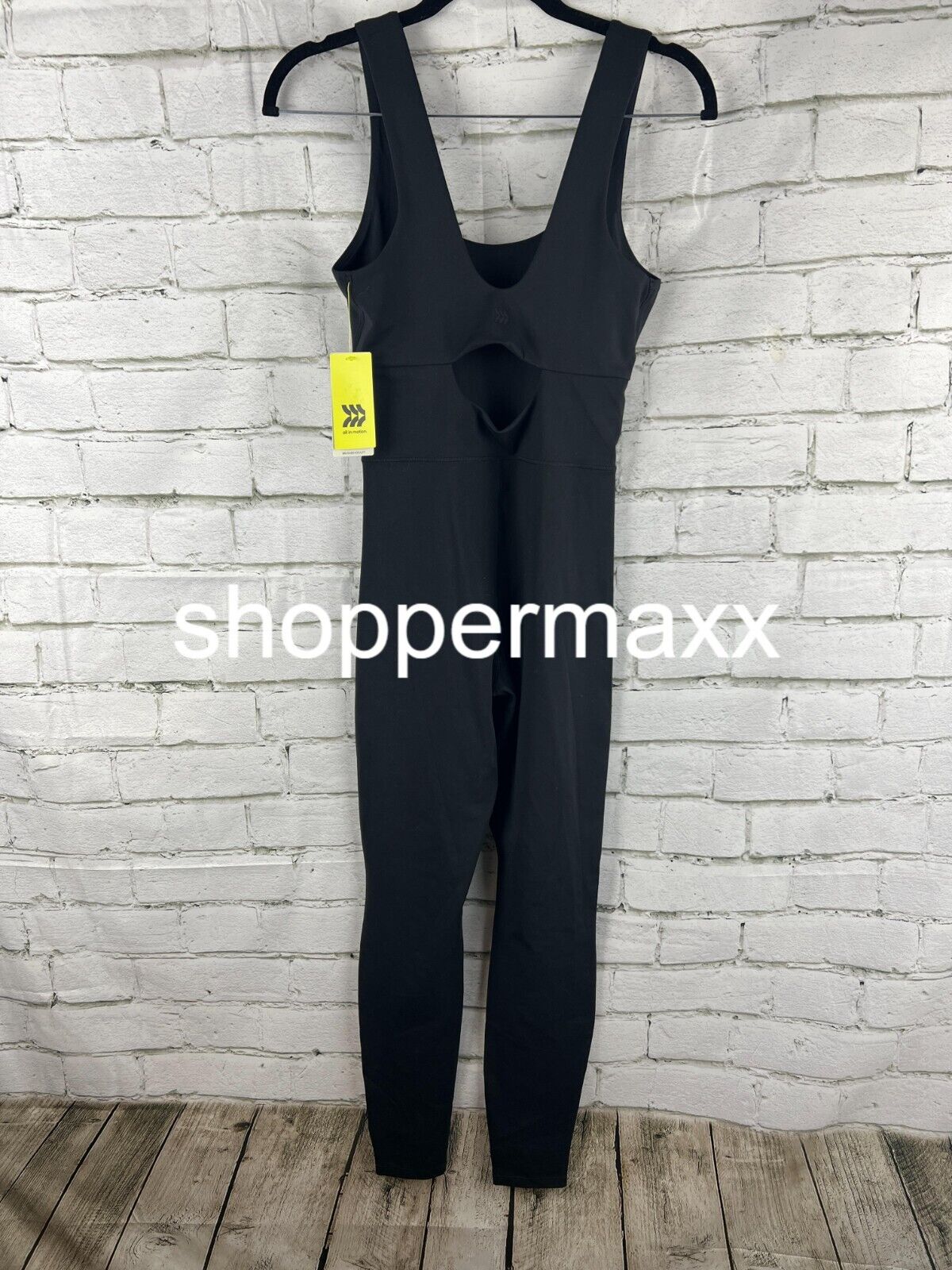 Women's Brushed Sculpt Scoop Neck Bodysuit - All in Motion, Black, X-Small