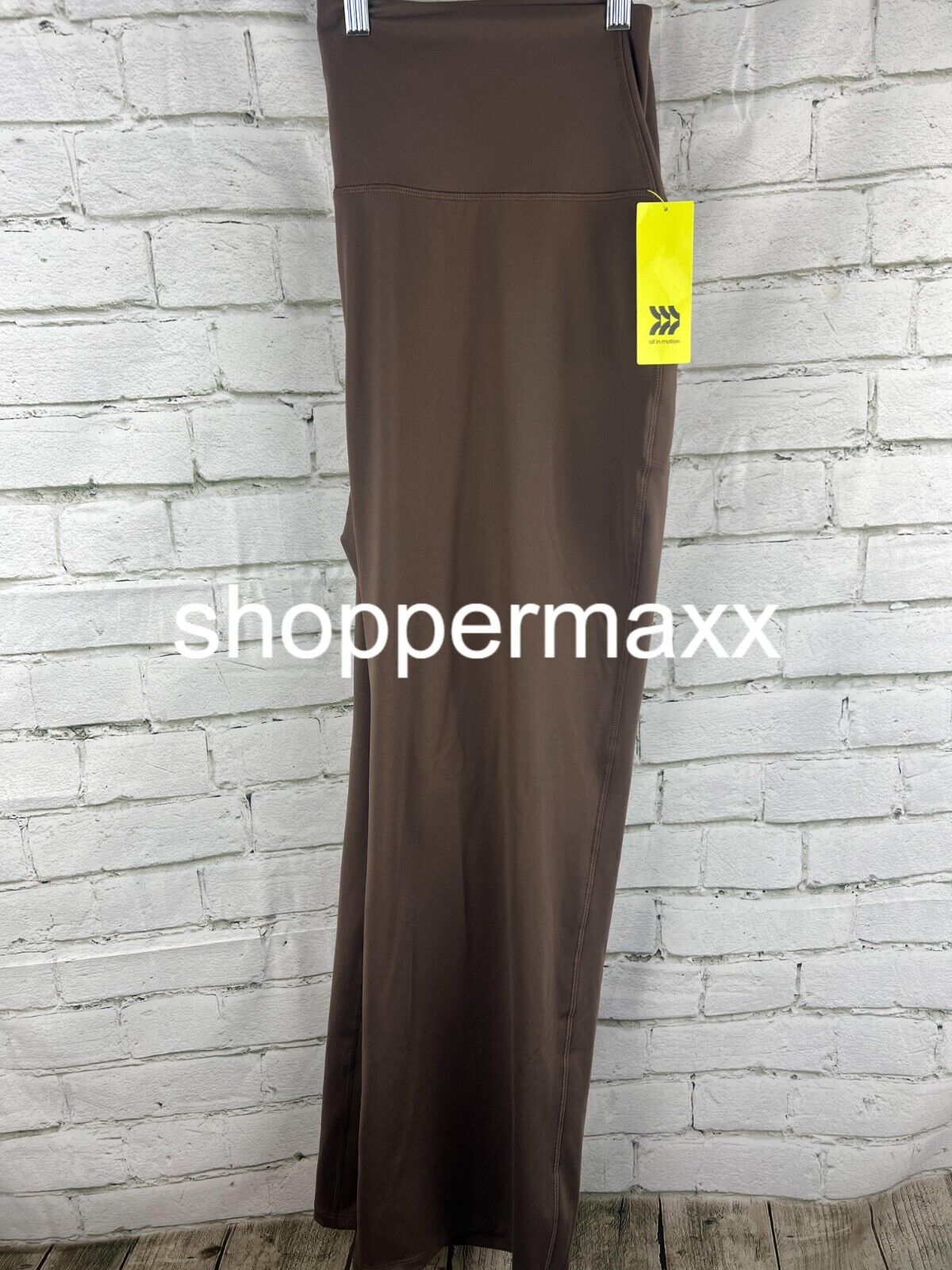 Women Brushed Sculpt Curvy Pocket Straight Leg Pants- All In Motion Espresso 2X