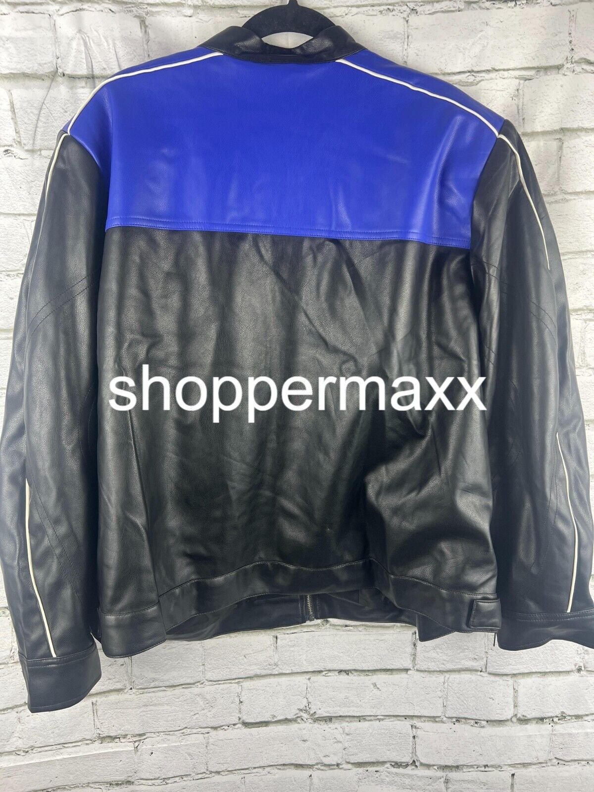 Women's Long Sleeve Faux Leather Jacket - Future Collective, Black, Size 1X