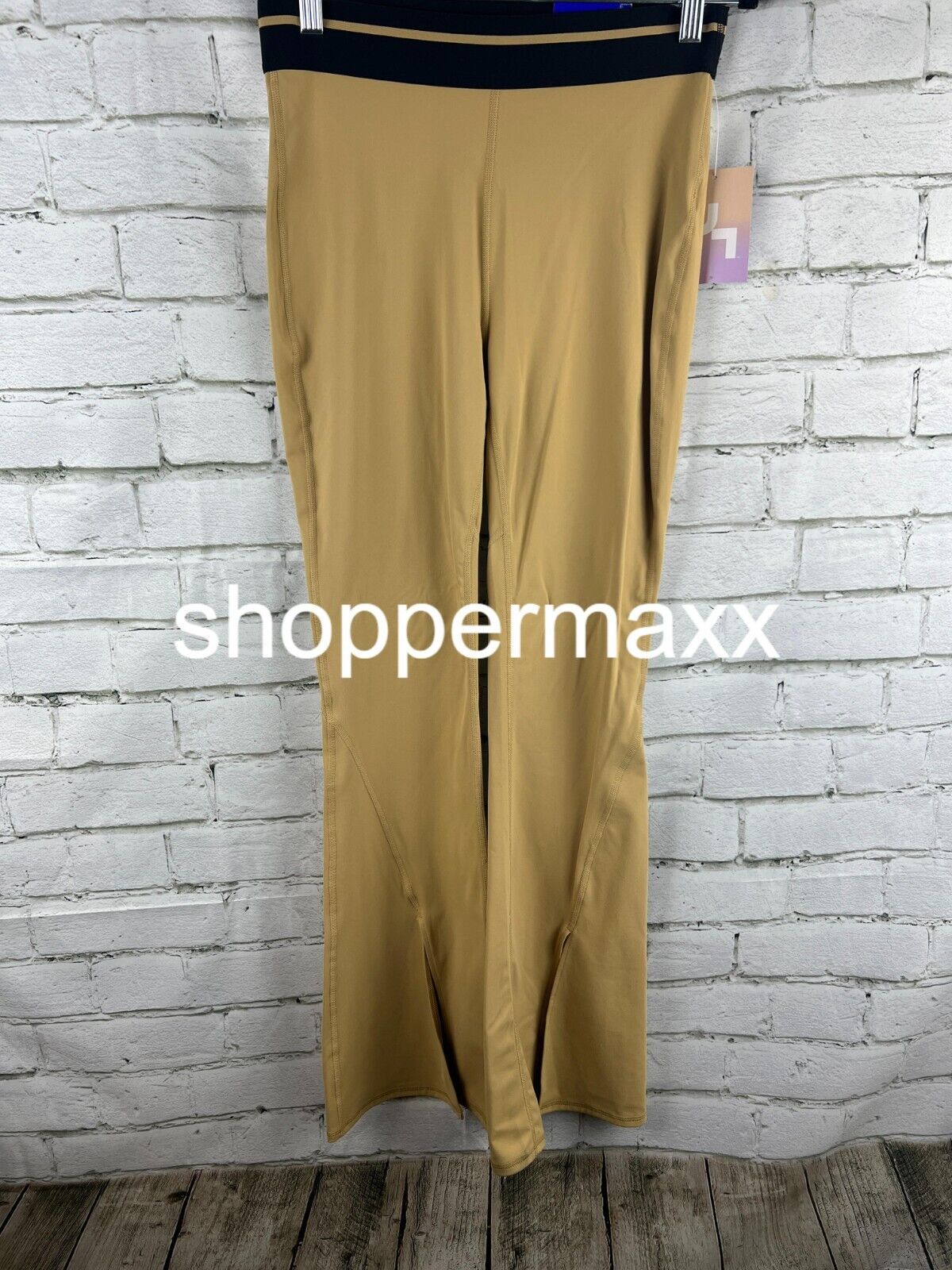 Women's High-Rise Split Flare Leggings - JoyLab, Beige, Medium