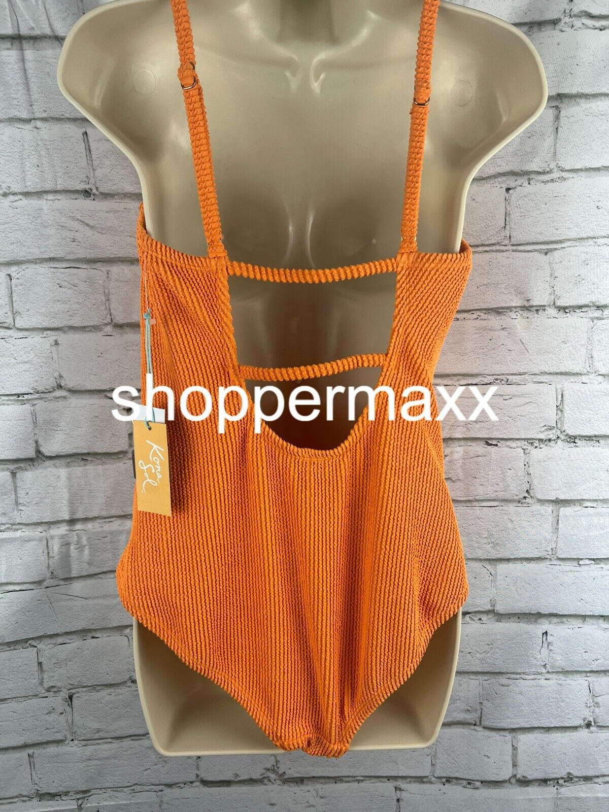 WOMEN PUCKER TEXTURED SQUARE NECK FULL COVERAGE ONE PIECE SWIMSUIT- KONA SOL, L