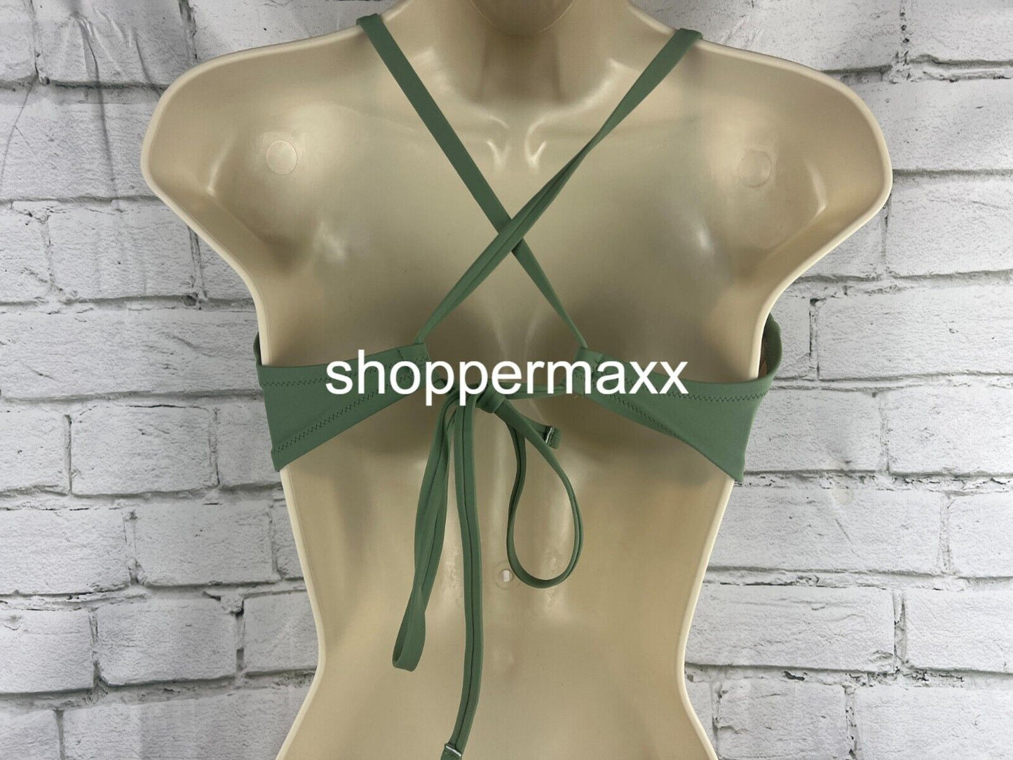 Women's Longline Cut Out Bikini Top - Shade & Shore, Wasabi Green, Size 38B