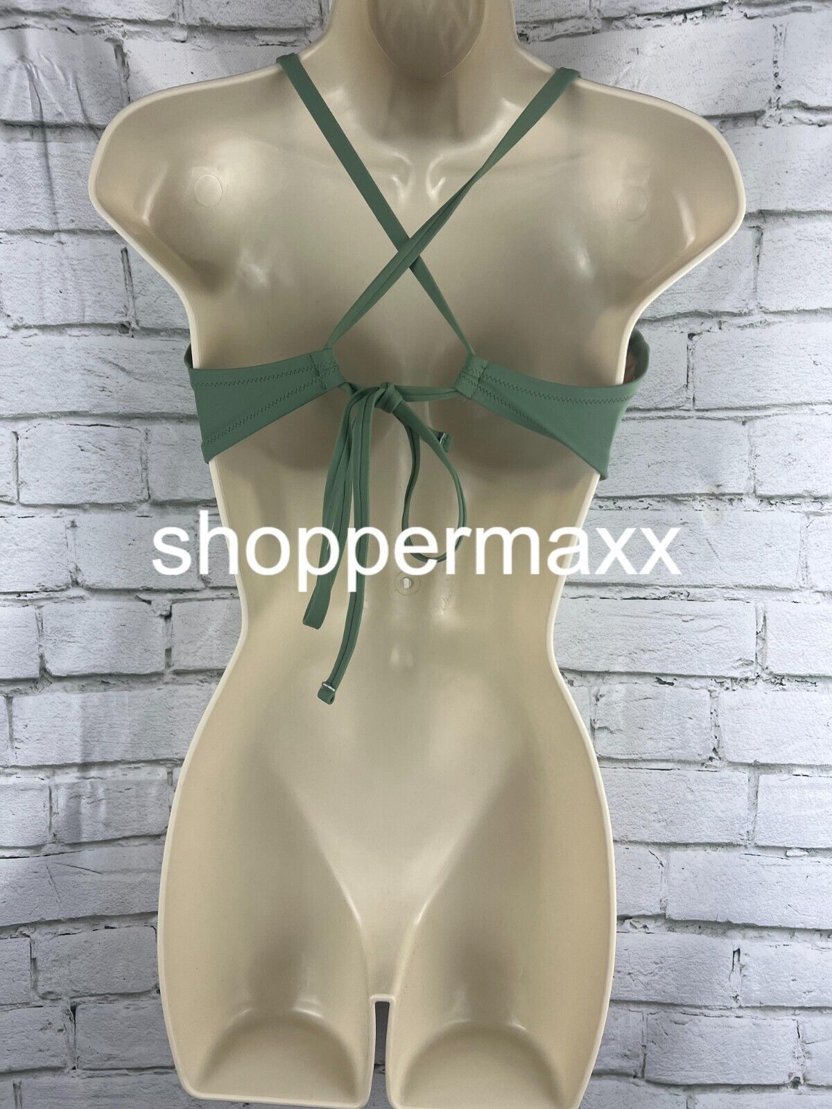 Women's Longline Cut Out Bikini Top - Shade & Shore, Wasabi Green, Size 38B