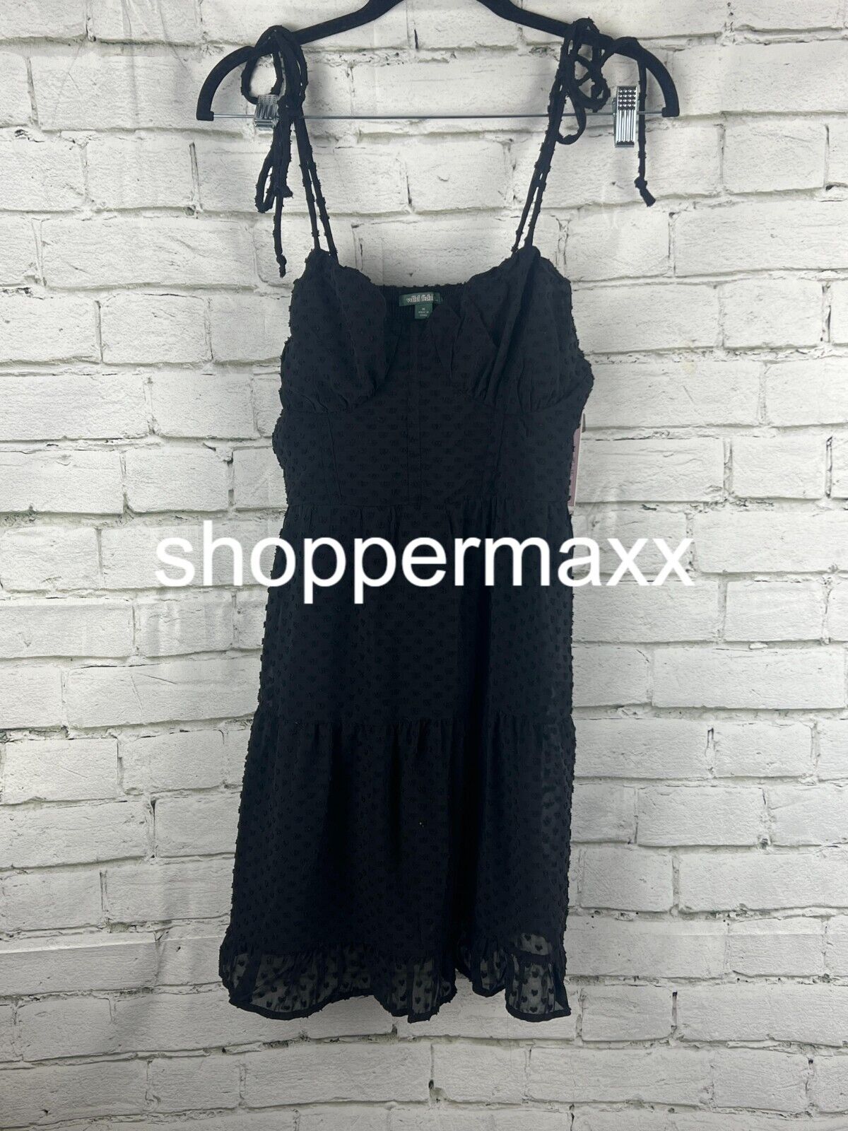 Women's Sleeveless Corset Fit & Flare Mini Dress - Wild Fable, Black, Medium