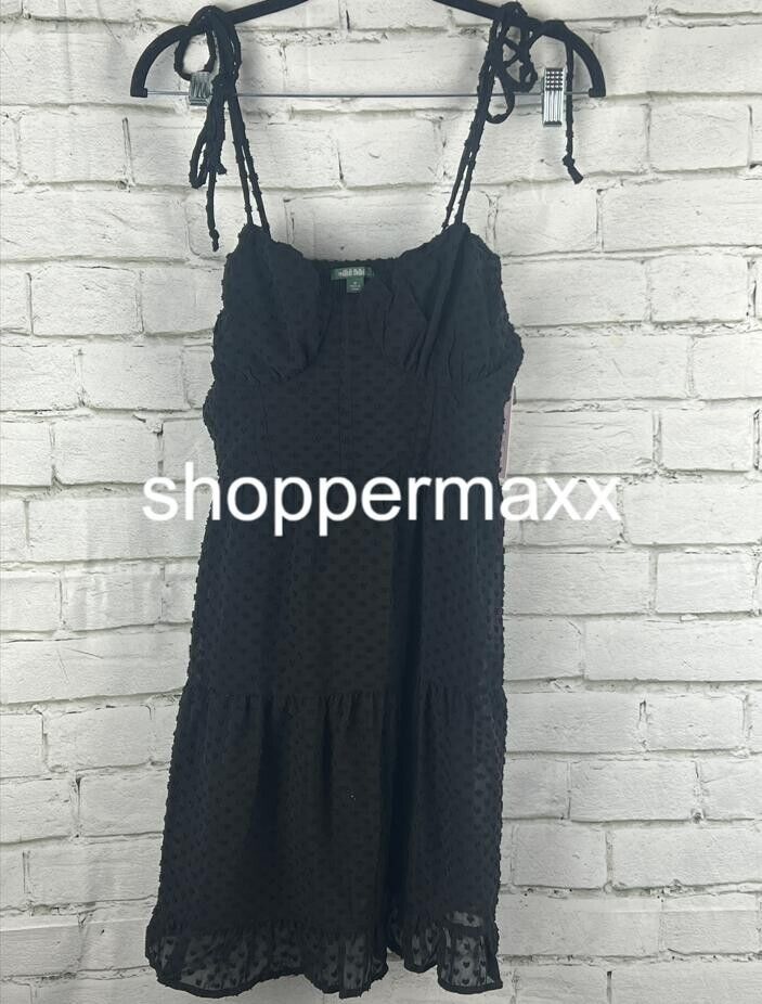 Women's Sleeveless Corset Fit & Flare Mini Dress - Wild Fable, Black, Medium