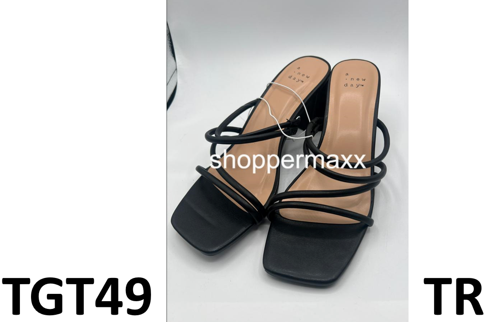 Women's Blakely Mule Heels with Memory Foam Insole - A New Day, BLACK, Size 7.5