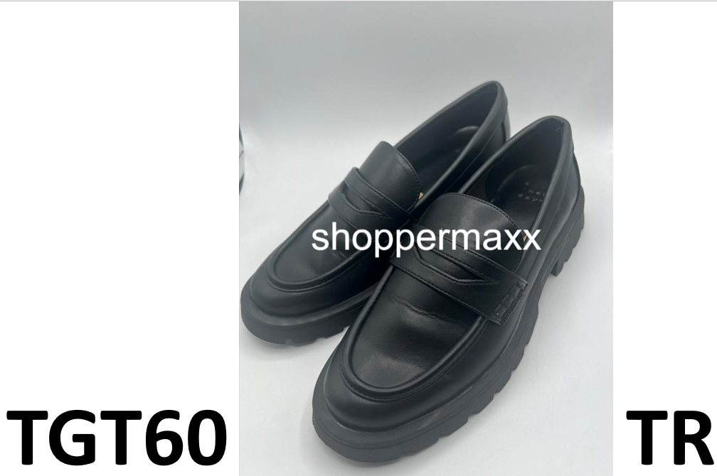 Women's Archie Loafer Flats - A New Day, Black, Size 6.5