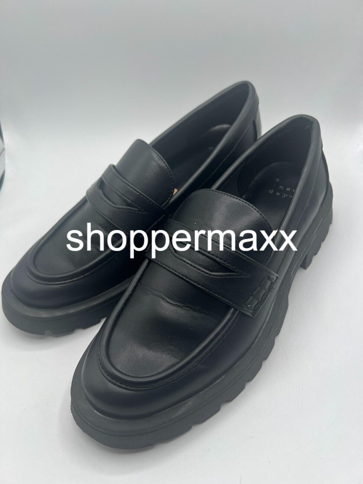 Women's Archie Loafer Flats - A New Day, Black, Size 6.5