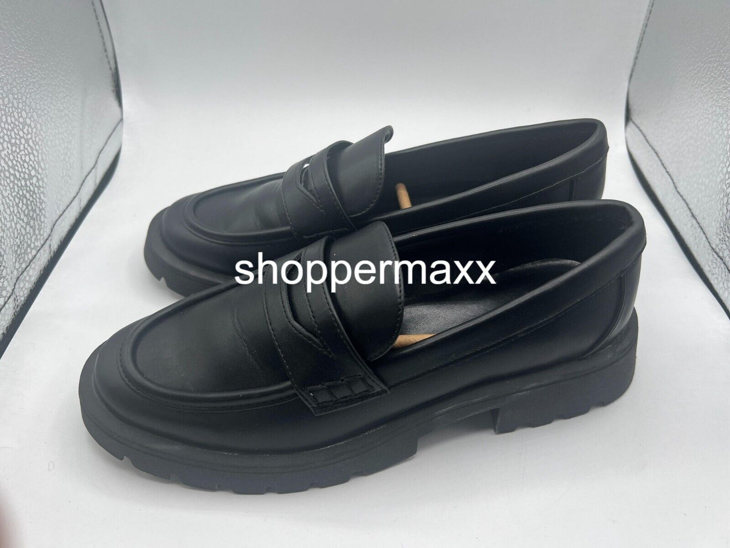 Women's Archie Loafer Flats - A New Day, Black, Size 6.5