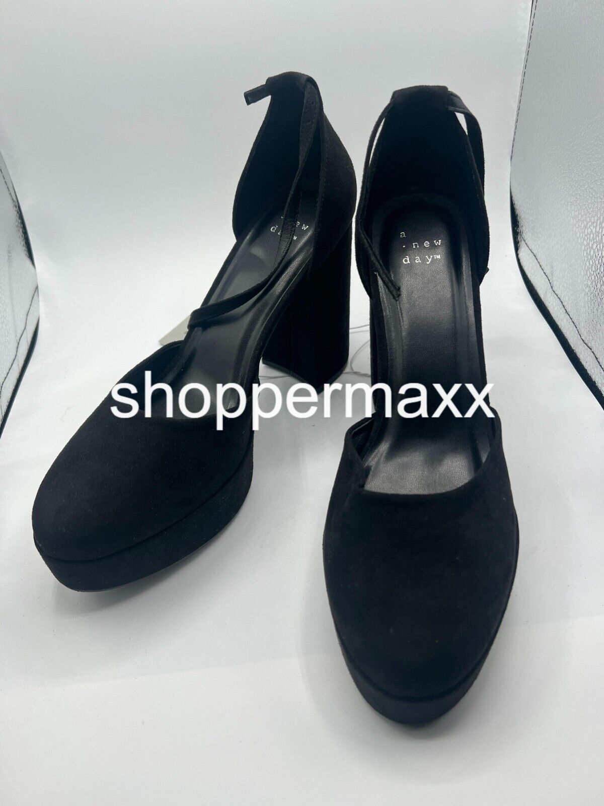 Women's Noir Platform Pumps - A New Day, Black, Size 7