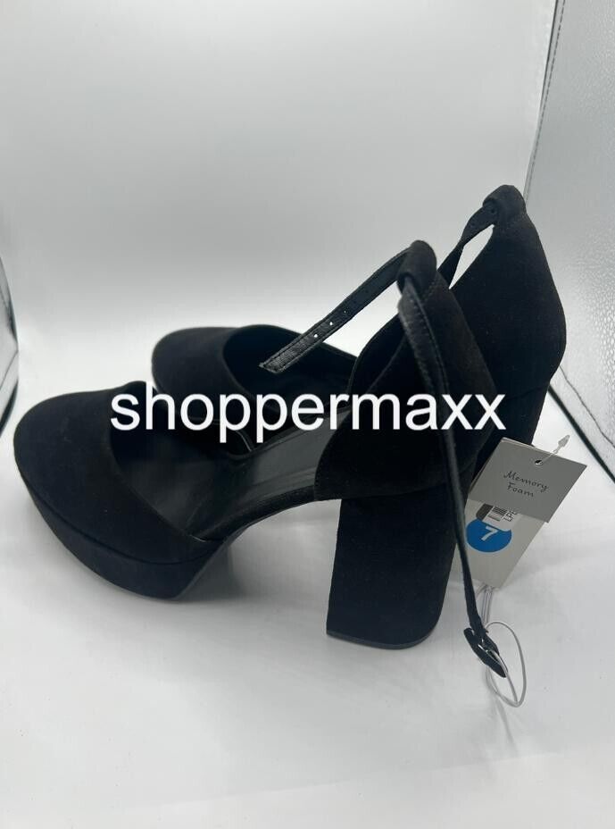 Women's Noir Platform Pumps - A New Day, Black, Size 7