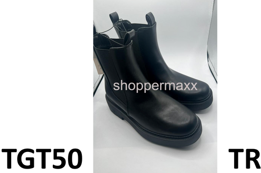 Women's Demi Chelsea Boots with Memory Foam Insole - A New Day, Black, Size 7