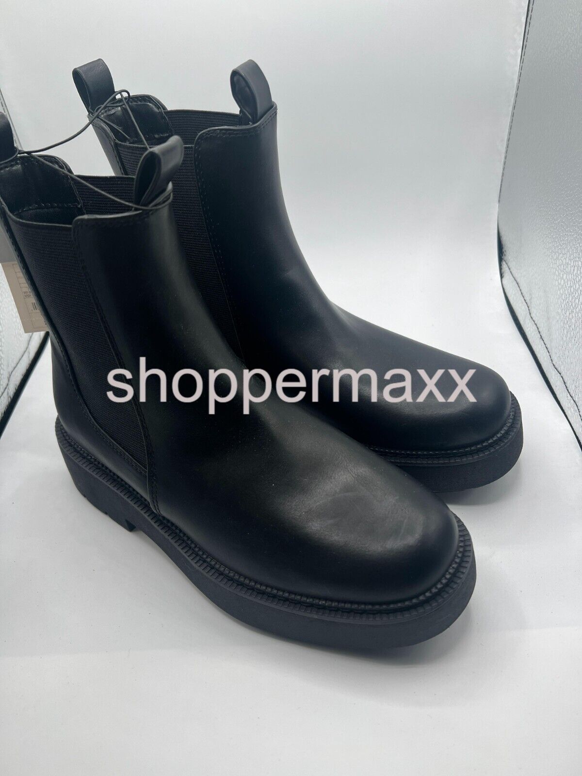 Women's Demi Chelsea Boots with Memory Foam Insole - A New Day, Black, Size 7